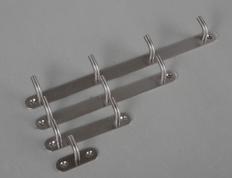 Wall Mounted Aluminum Bathroom Accessories Outdoor Towel Hooks Living Room Towel Clothes Row Hook