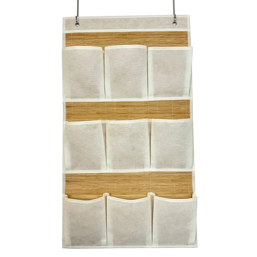 Wholesale Foldable Bamboo Over The Door Organizer for Clothes Bra Socks