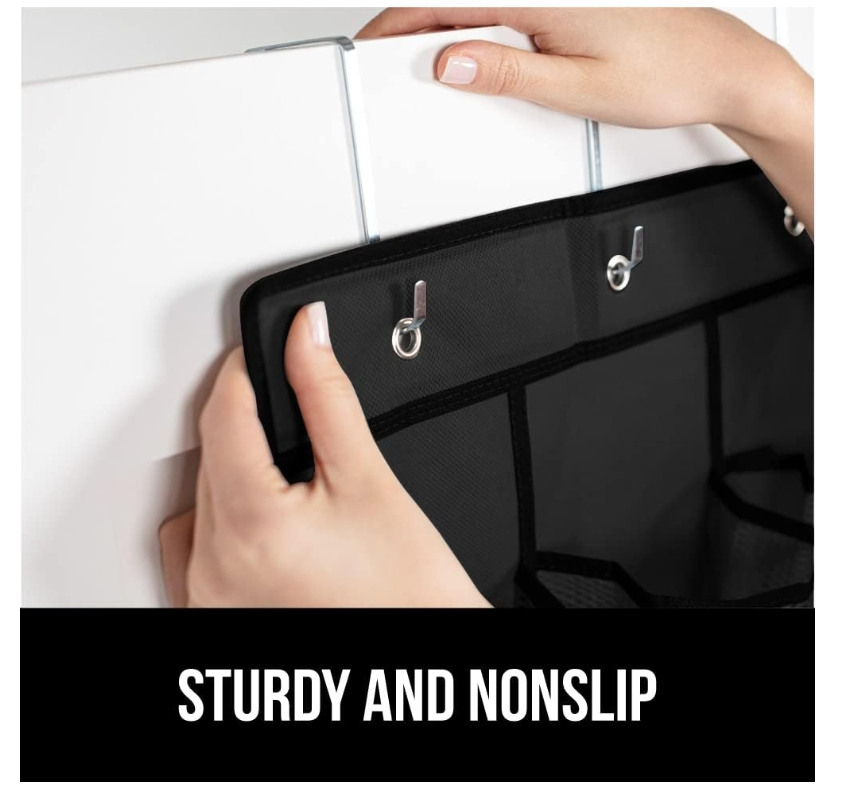 24 Large Breathable Mesh Pockets Over The Door Shoe Organizer