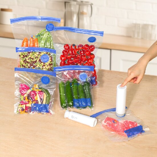 Bestfull Vacuum Storage Bags Food Grade Packaging Set with Pump