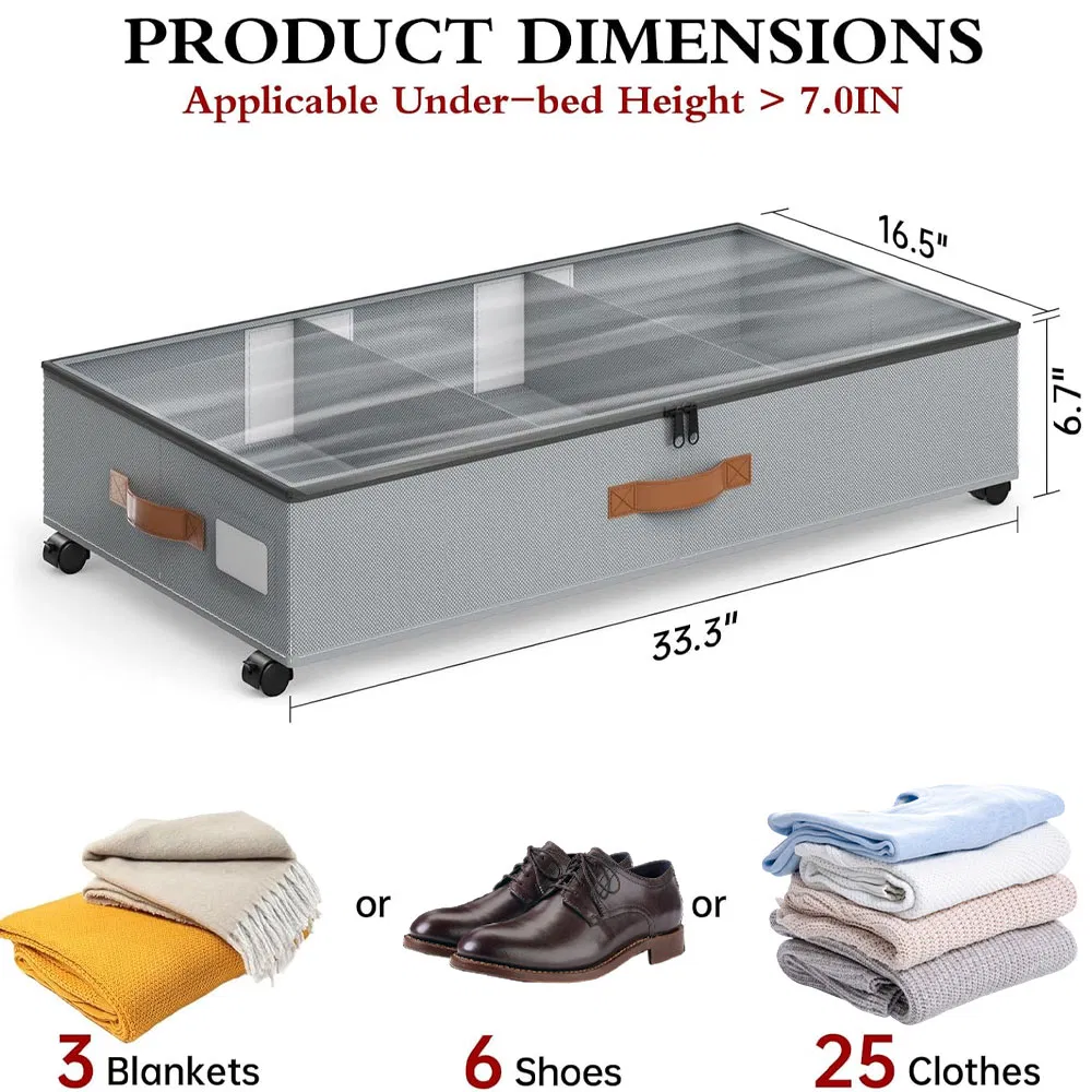 Wholesale Under Bed Storage Containers with Wheels