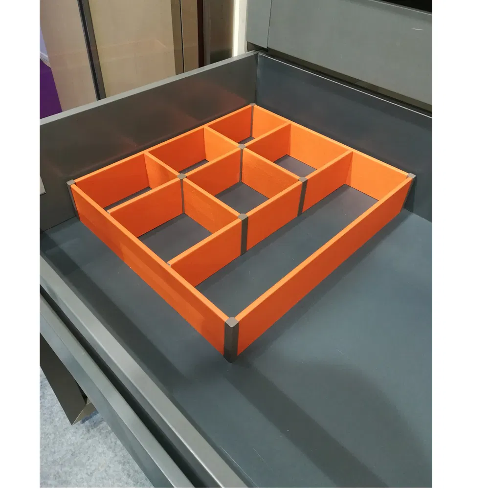 PVC Drawer Divider with Leather Finish for Wardrobe Drawer