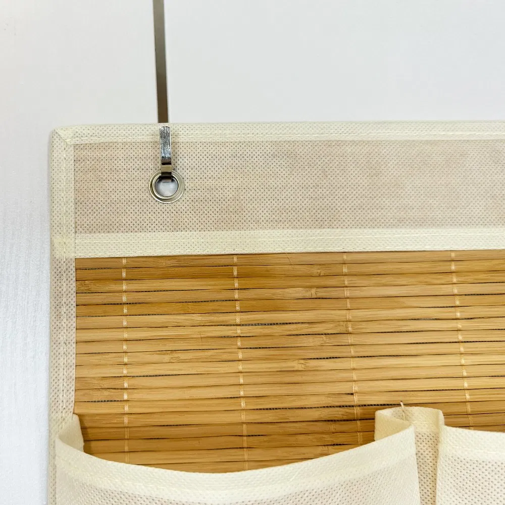 Wholesale Foldable Bamboo Over The Door Organizer for Clothes Bra Socks