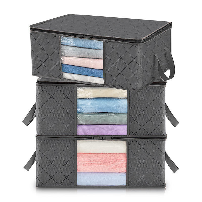 Soft Durable Material with Reinforced Seams &amp; Double Handles Foldable Under Bed Storage Containers