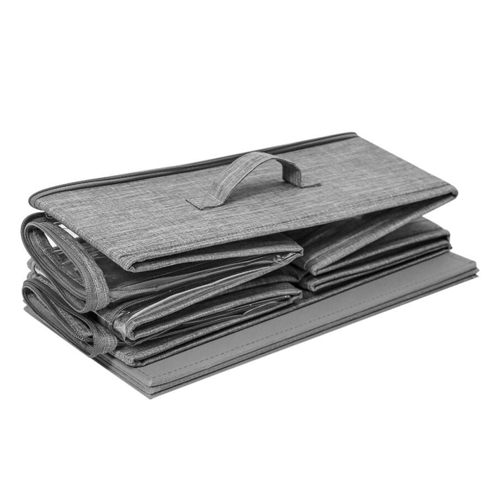 Foldable Under Bed Storage Container Closet Organizer for Blankets Towels with Handle