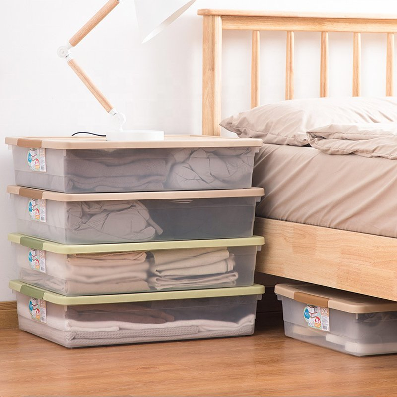 Household Bedroom Plastic Storage Multi-Functional Toy Storage Under Bed Container