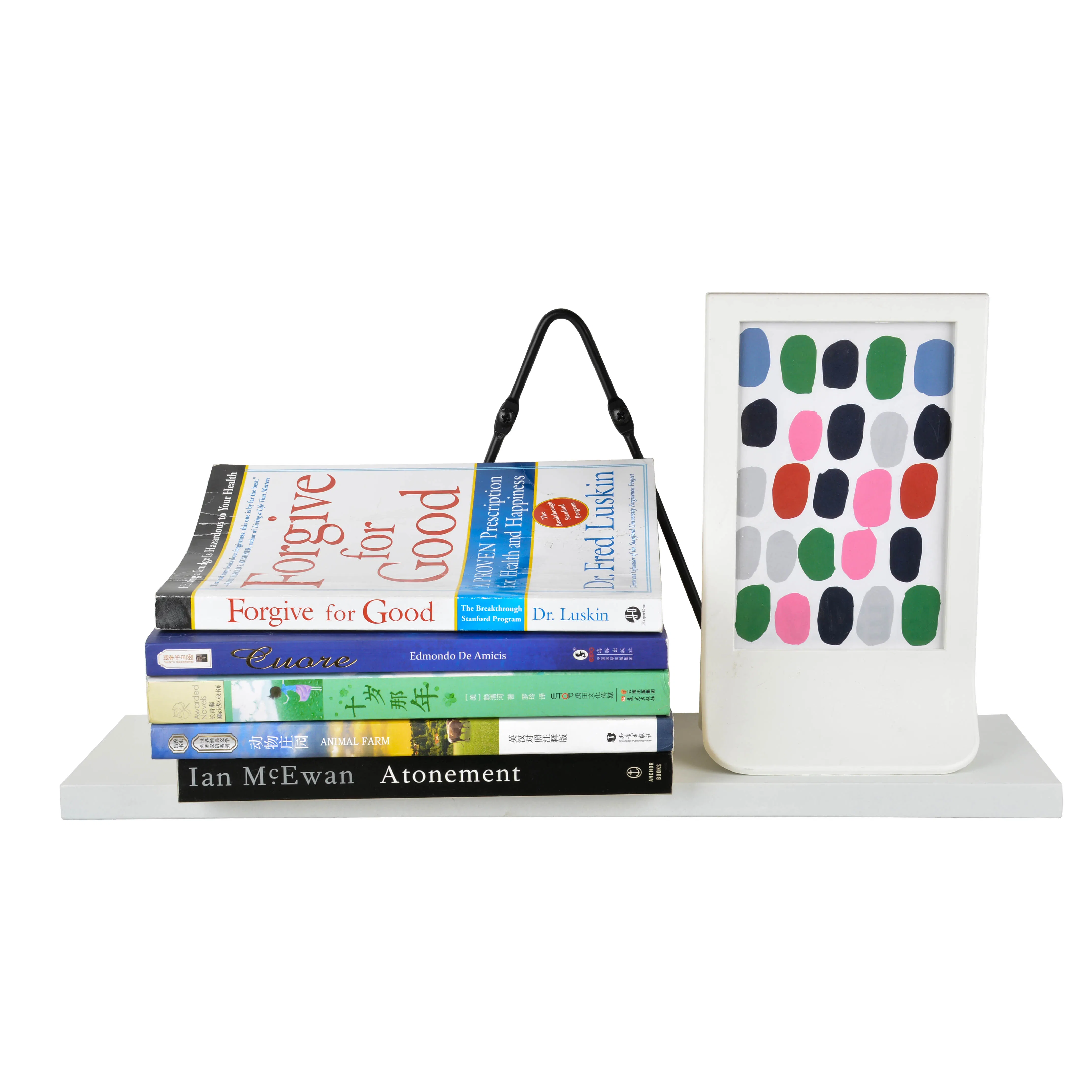 Wall Mounted Floating Book Shelves for Living Room Decor