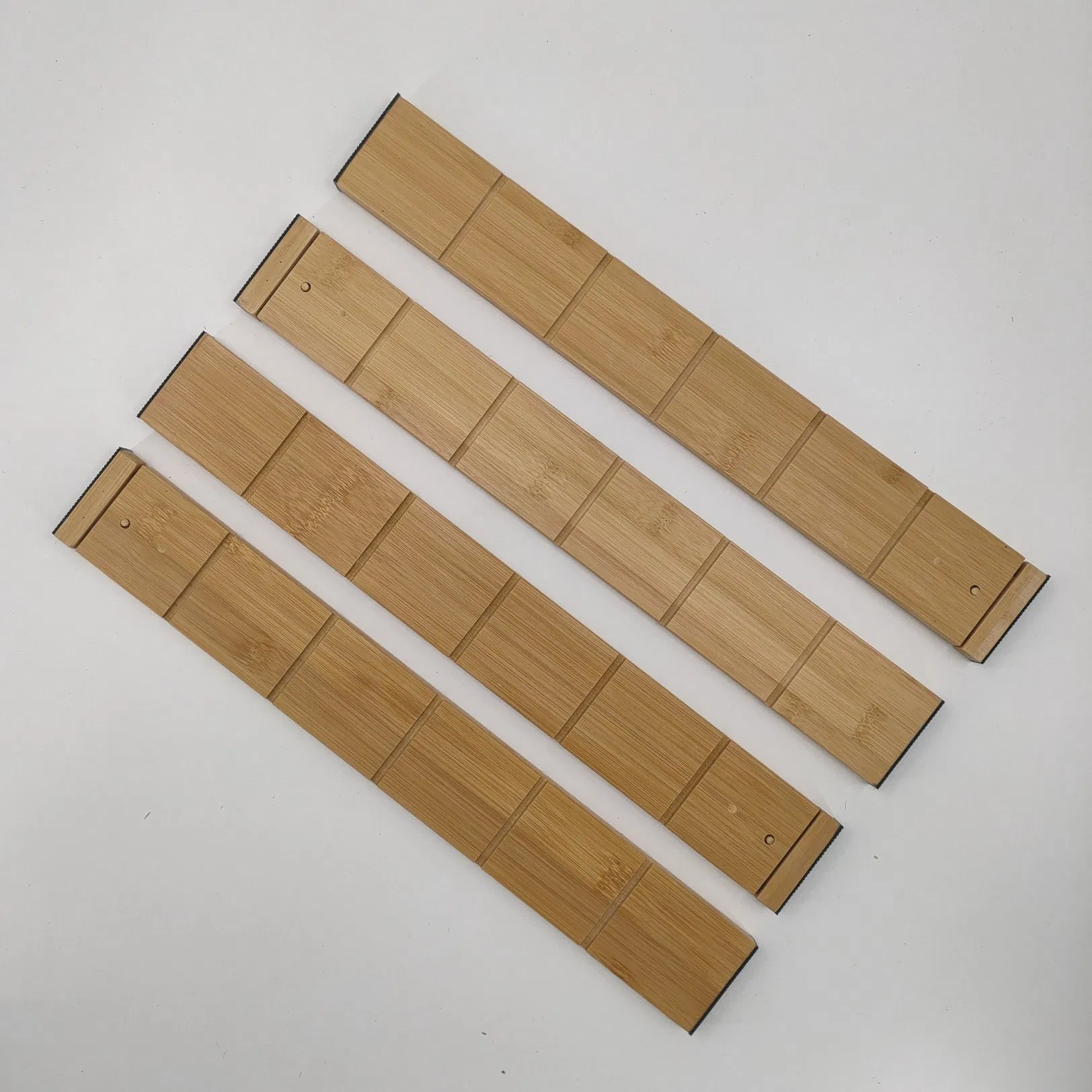 Expandable Bamboo Kitchen Adjustable Drawer Dividers with Inserts for Home, Office, Dressers