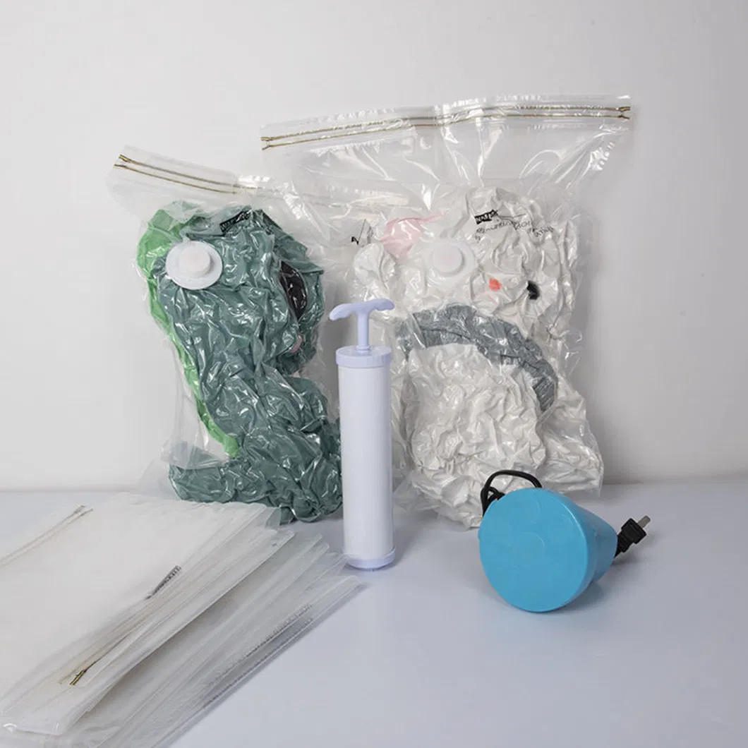 Reusable Vacuum Compression Storage Bags Space Saving Bags for Clothes Quilt Blanket