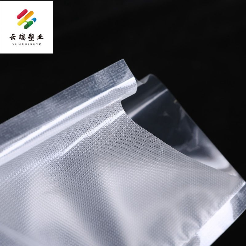 Sous Vide Chamber PA/PE Textured Embossed Transparent Nylon Vacuum Bag Roll 7-Layers Co-Extrusion Three Sealer Seal Storage Frozen Food Plastic Packaging