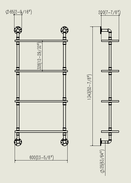 4 Tier Industrial Shelf