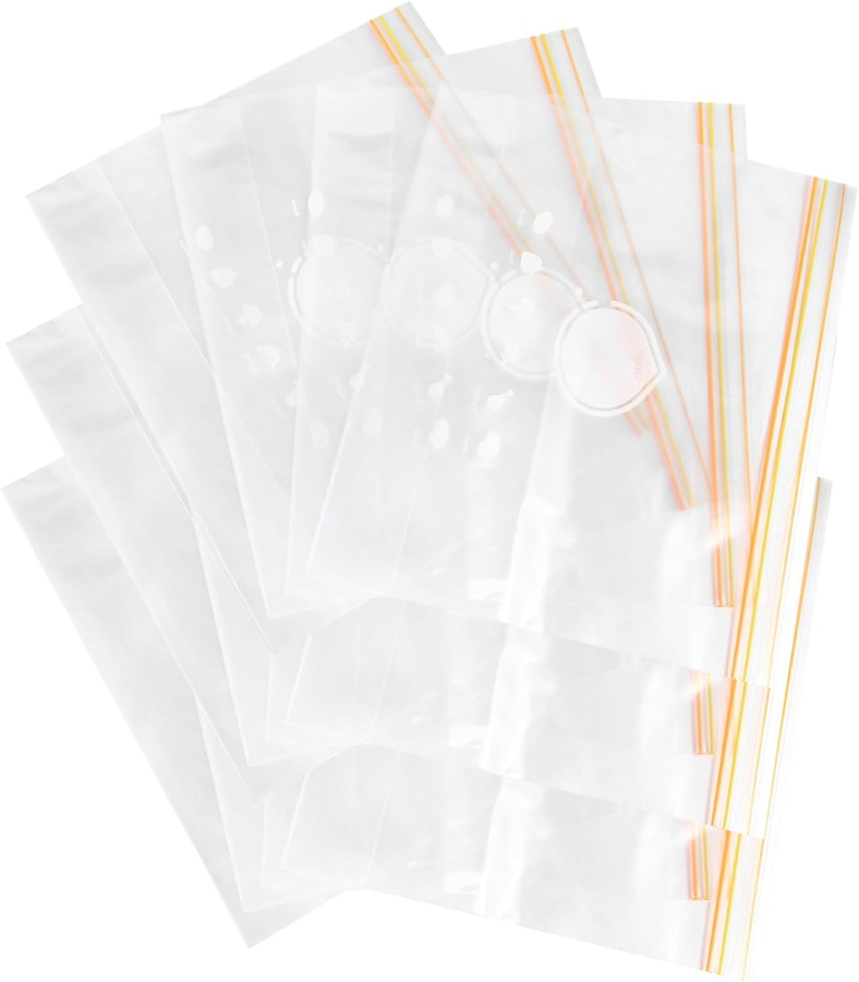 Food Storage Vacuum PE Standing Chicken Freezer Bags Meat Produce Reusable Zip