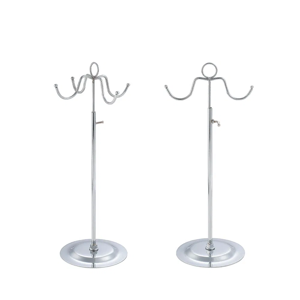 Wholesale Metal Chrome Hat Display Rack for Shop