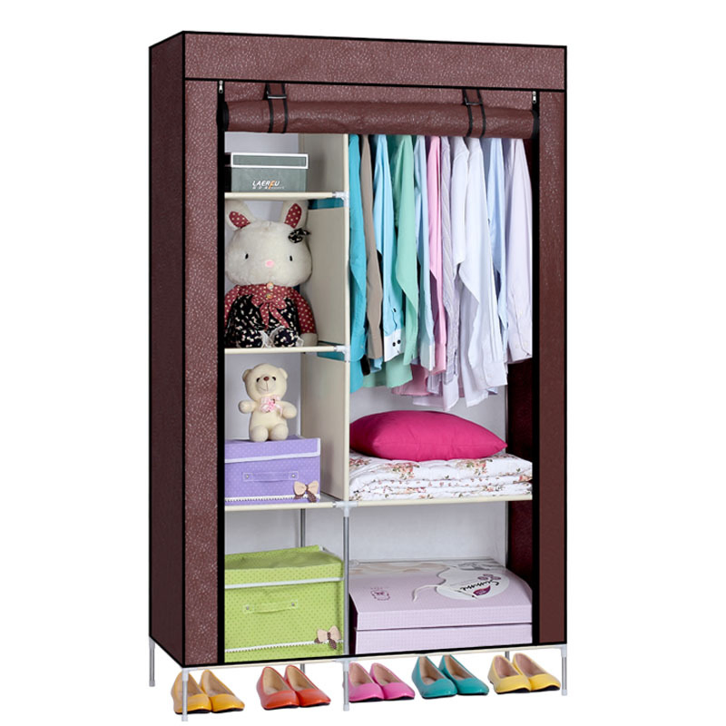Portable Durable Easy Assemble Non-Woven Closet Wardrobe Storage Organizer