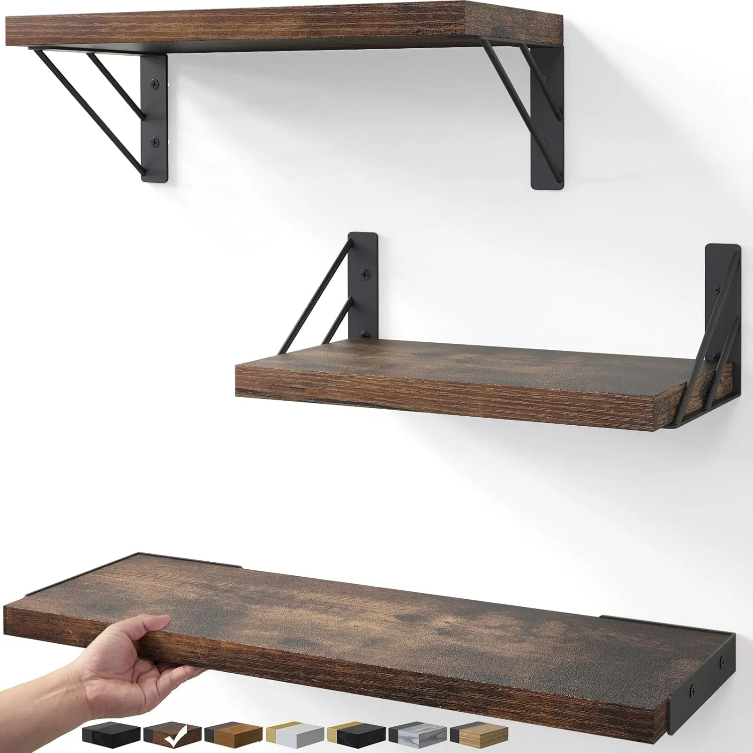 Corner Shelves Wall Shelves for Bedroom Decor Floating Wall Shelf for Living Room Kitchen Storage