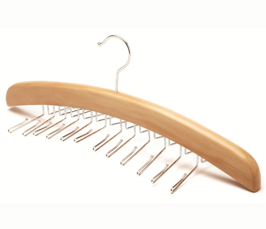 Classic Natural Wood Tie Hanger/Belt Hanger
