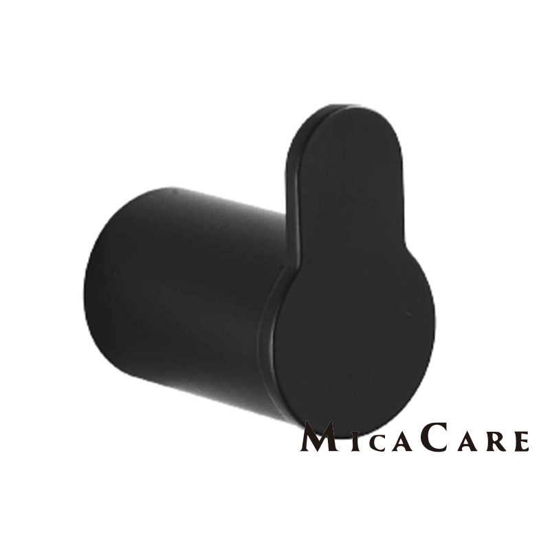 Stylish Black Spray-Painted Wall-Mounted Rope Hooks for Shower Room