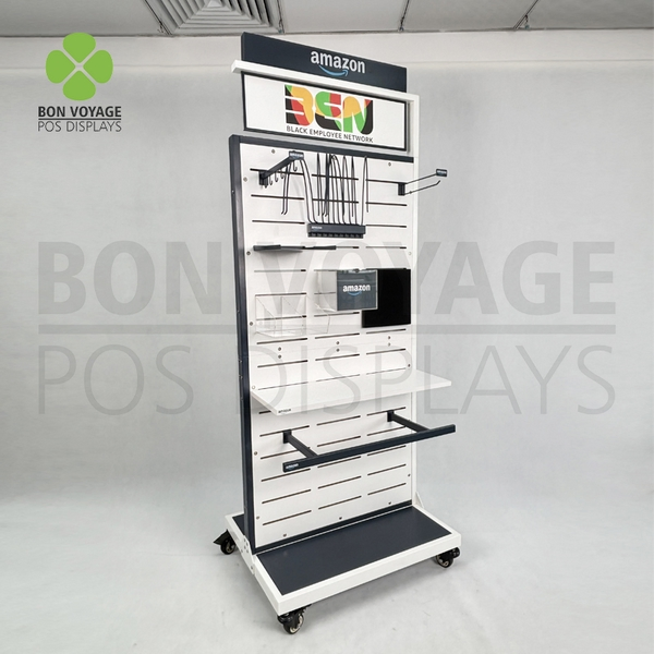 Customizable POS Hat Display Rack for Trade Shows