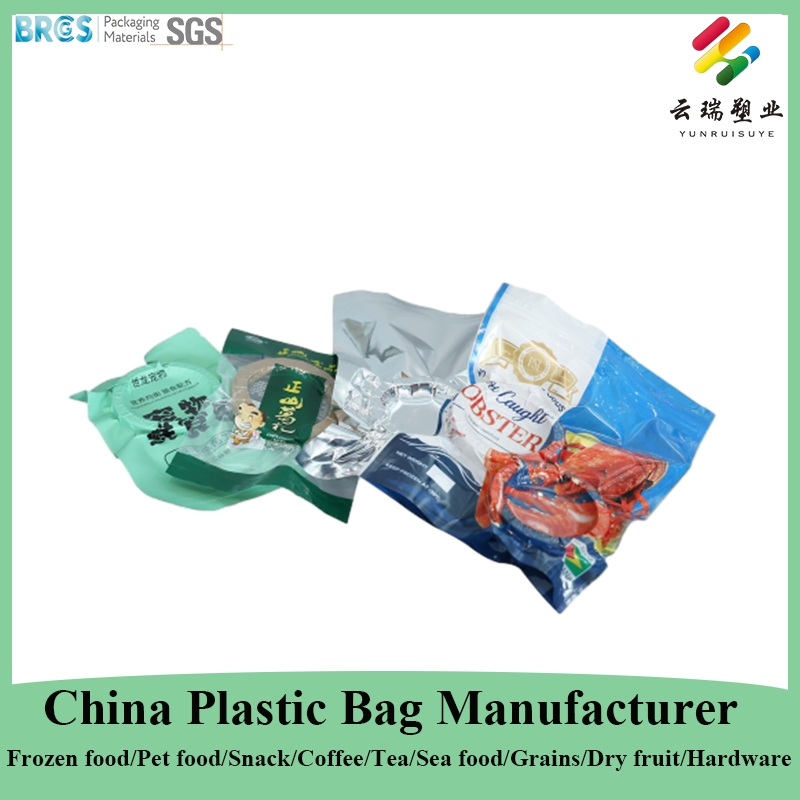 China Plastic Food Packaging Manufacturer Nylon Transparent Resealable Sous Vide Laminated Seafood Meat Frozen Fresh Food Vacuum Seal Sealer Storage Bag