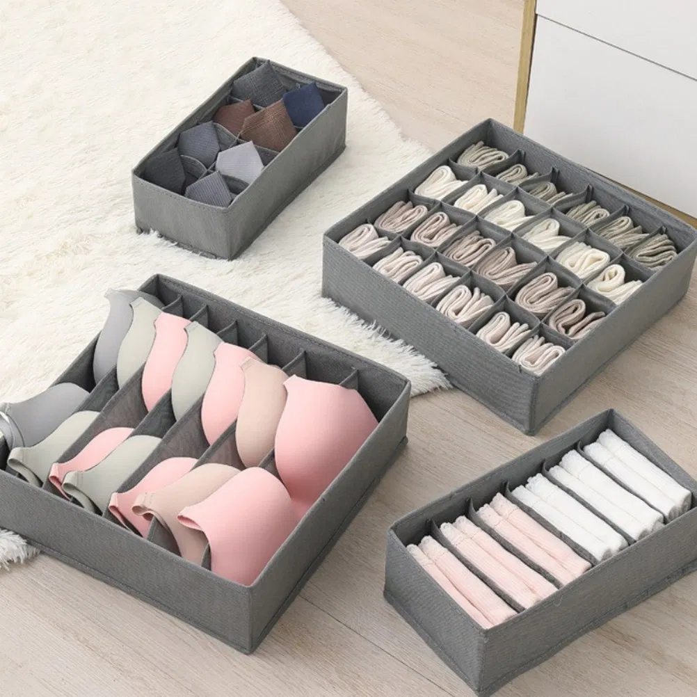 Lightweight Strong Collapsible Underwear Drawer Organizer Divider for Home