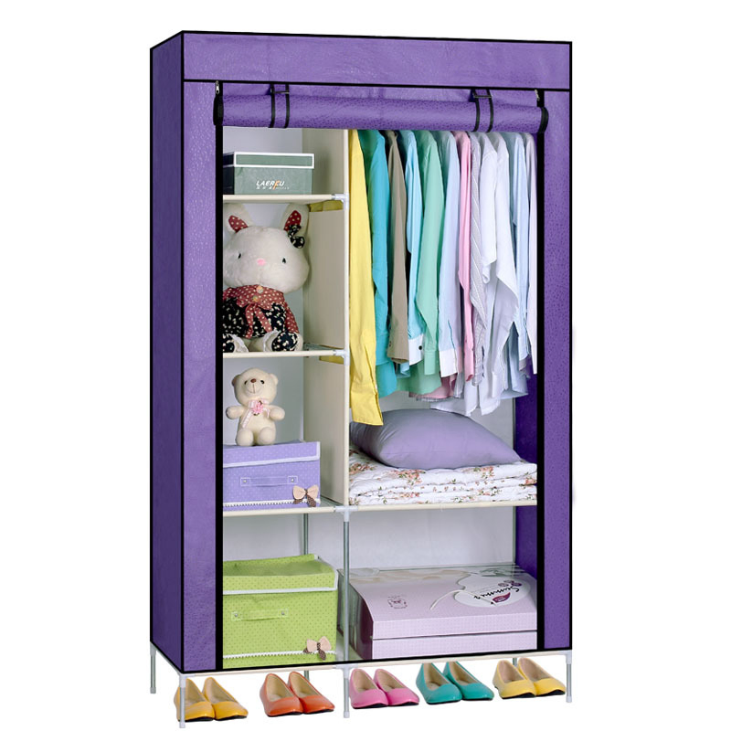 Portable Durable Easy Assemble Non-Woven Closet Wardrobe Storage Organizer