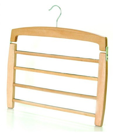 Classic Natural Wood Tie Hanger/Belt Hanger