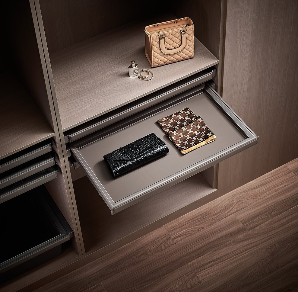 Metal Pull-out Wardrobe Basket - Heavy Duty Closet Organizer with Slide-out Rails