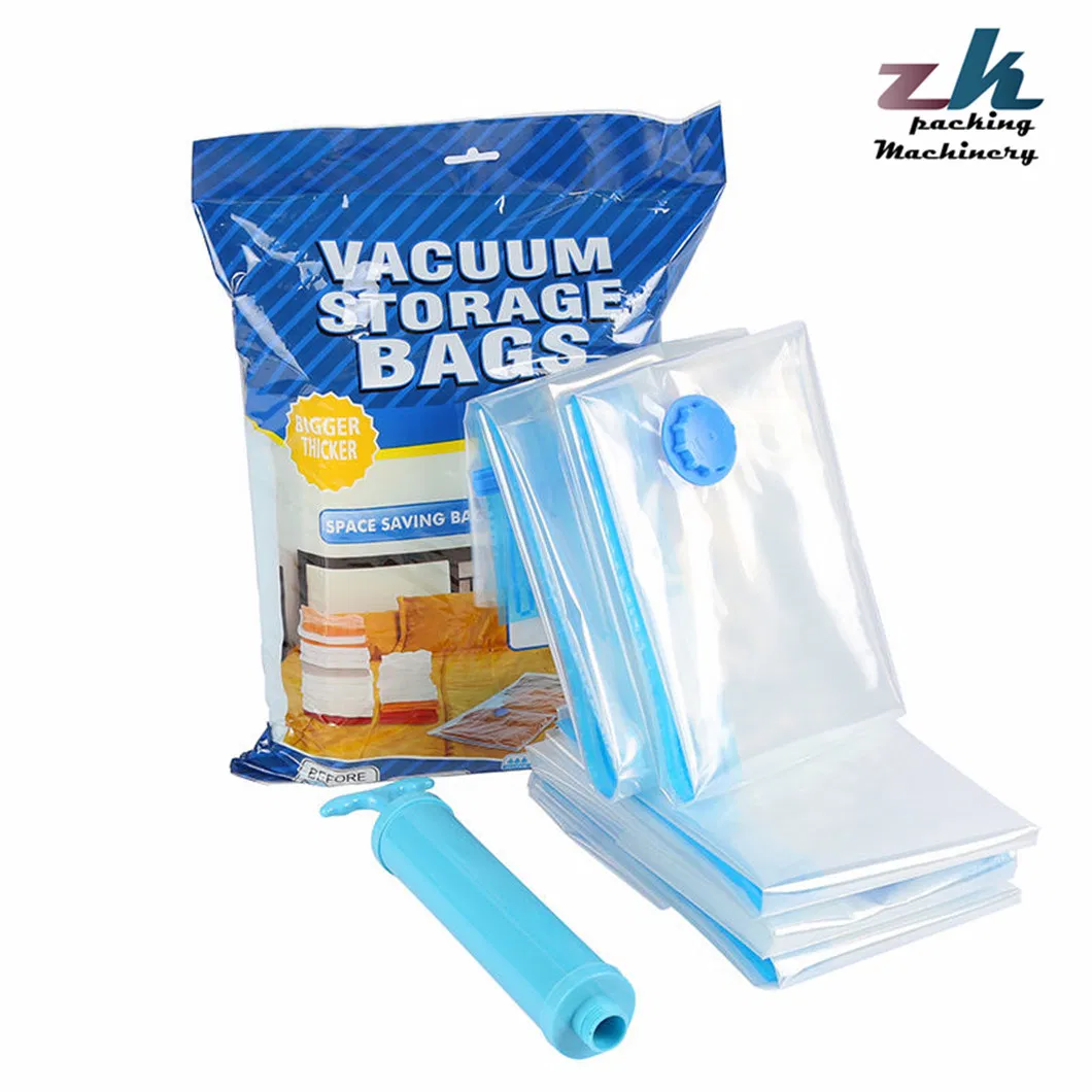 Reusable Vacuum Compression Storage Bags Space Saving Bags for Clothes Quilt Blanket