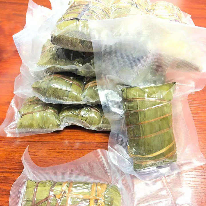 Custom Logo Printed Vacuum Seal Plastic Bag for Food Freezer Storage Textured Vacuum Sealer Bags Vacuum Packing