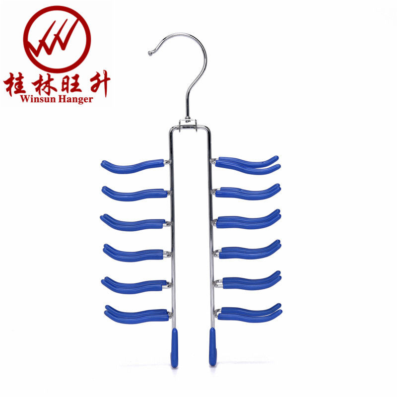 Multifunctional Wholesale Metal Hangers for Tie Belts Anti Slip Wire Hangers Manufacturer