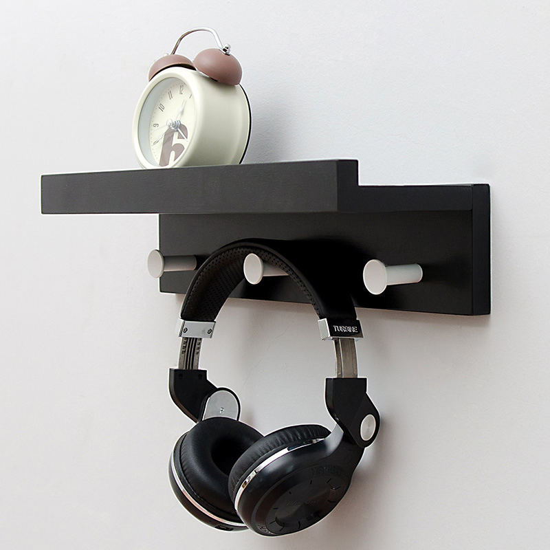 Modern Design Floating Solid Wood Wooden Wall Book Shelf for Study