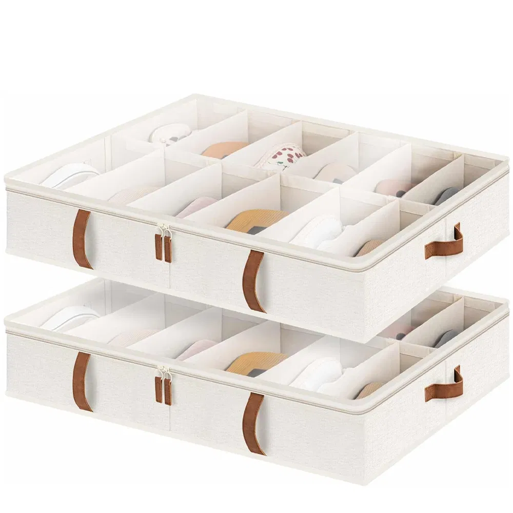 Under Bed Storage Containers with Wheels Clear Lids with Handles Space Saving