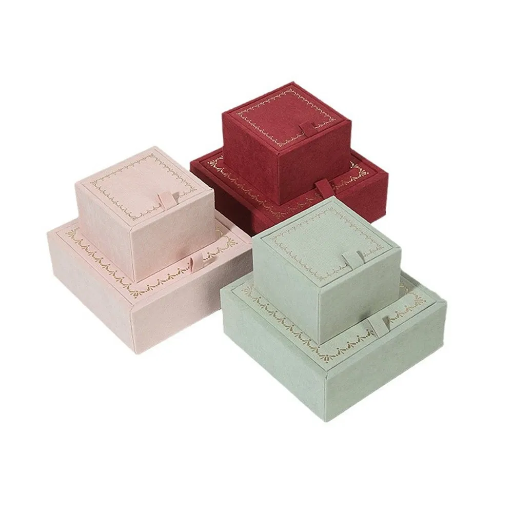 Customized Exquisite Gold-Edge Jewelry Packaging Boxes, Rings, Pendants, Necklaces and Gift Boxes