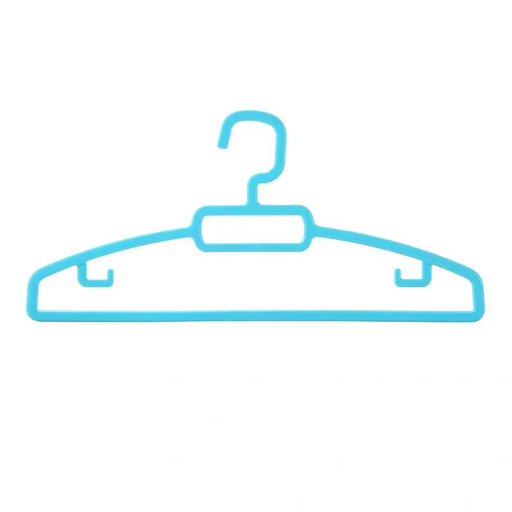 Unique Design Top Plastic Clothes Hangers in Grey/Pink/Green with Flat Hook and a Strong Load for Female/Male/Kid/Adult Straps/Shirt/Suit/Coat/Dresses/Tie/Belt