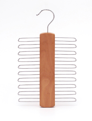 Classic Natural Wood Tie Hanger/Belt Hanger