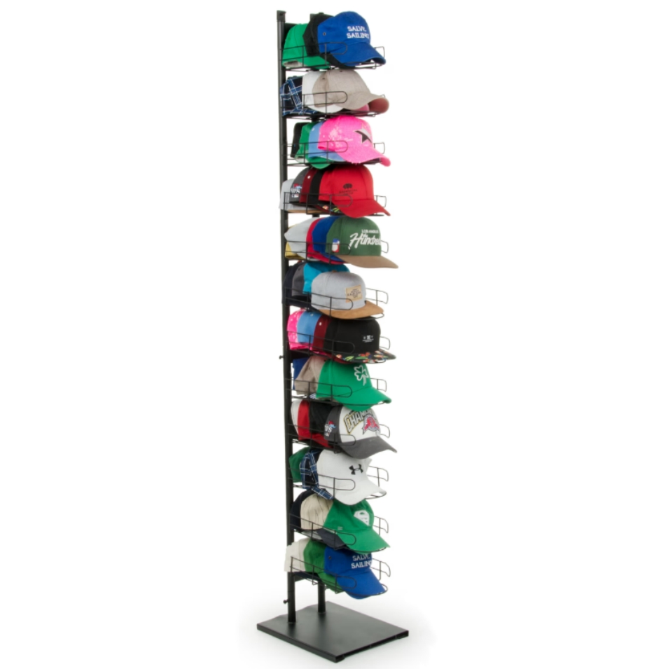 Warehouse Hat Cap Metal Shelf Supermarket Display Shelf Hat Display Rack