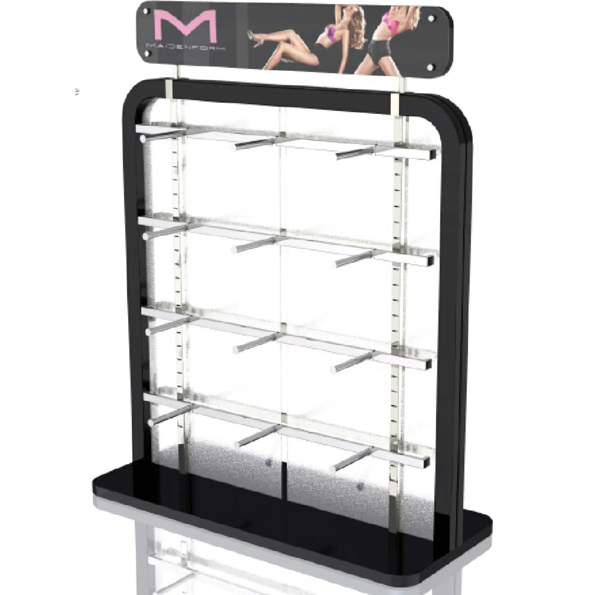 Stylish Wooden Floor Standing Display Rack for Baseball Hats