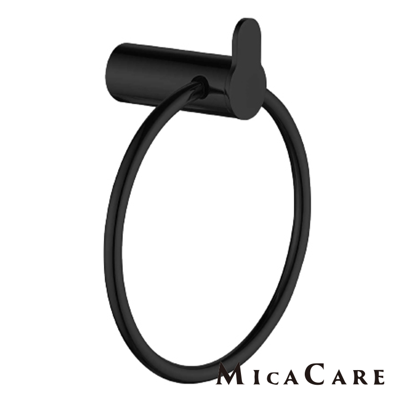 Stylish Black Spray-Painted Wall-Mounted Rope Hooks for Shower Room