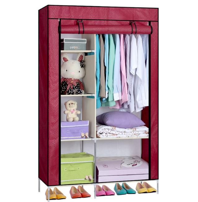 Portable Durable Easy Assemble Non-Woven Closet Wardrobe Storage Organizer