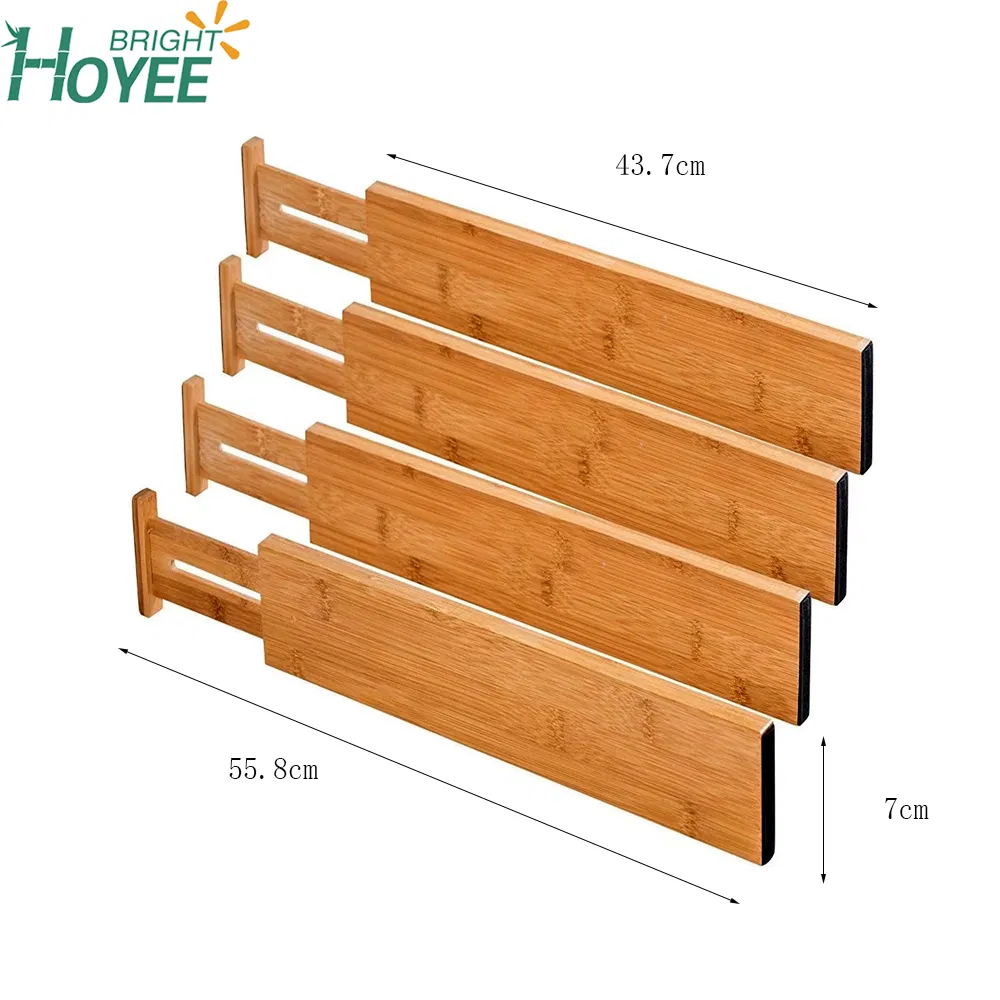Holder Tool Separator Trays Spice Cutlery Expandable Wooden Organizer Adjustable Kitchen Drawer Dividers