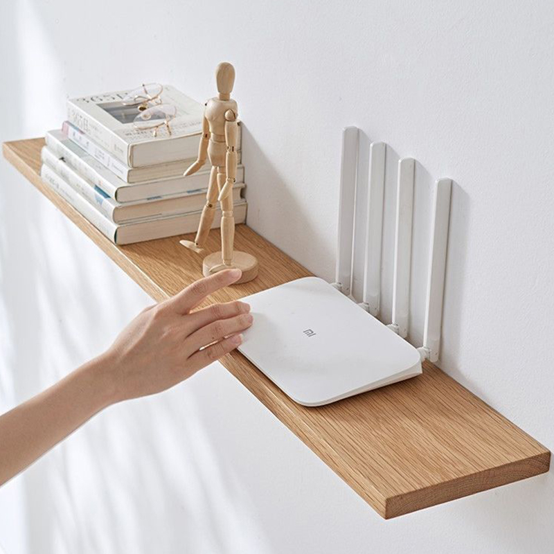 The New Solid Wood Wall on The Wall Hanging TV Decoration Shelf a Word Partition Floating Shelves Wall Mounted