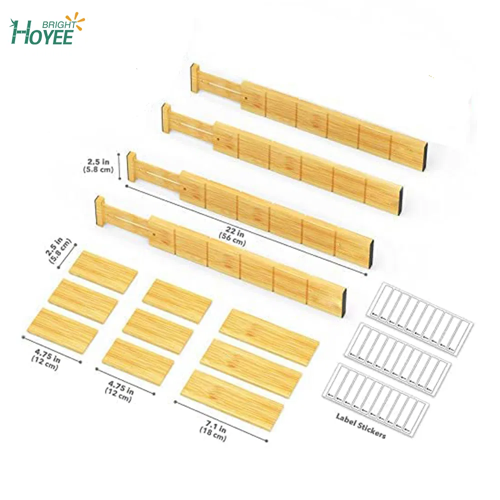 Expandable Bamboo Drawer Dividers