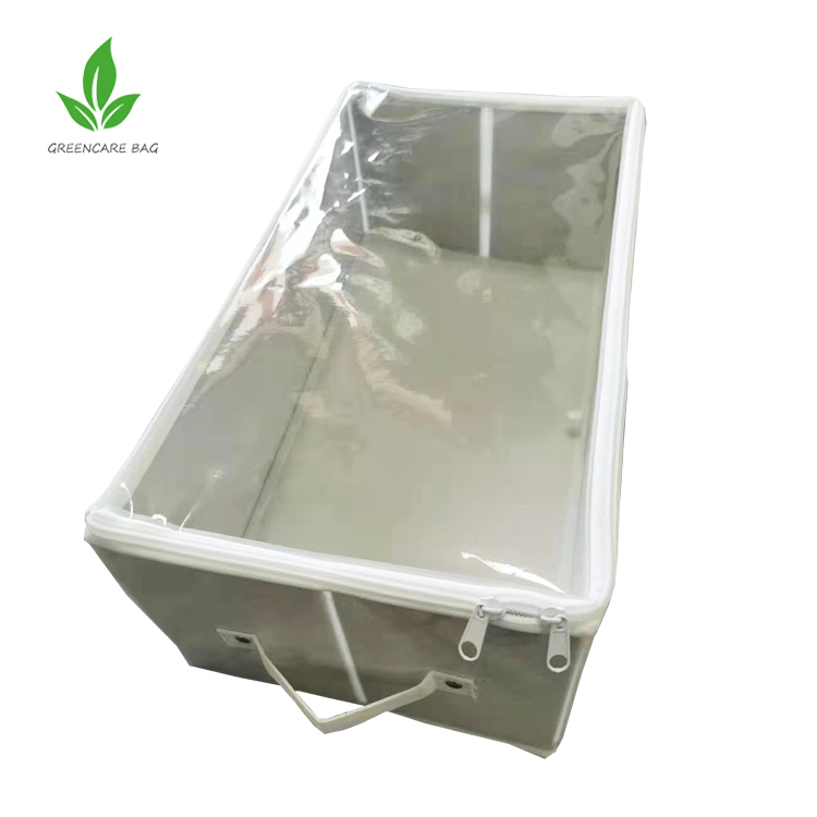 5-Shelf Hanging Closet Organizer with PVC Dust Cover and Side Pockets, Hanging Closet Shelves Storage for Wardrobe