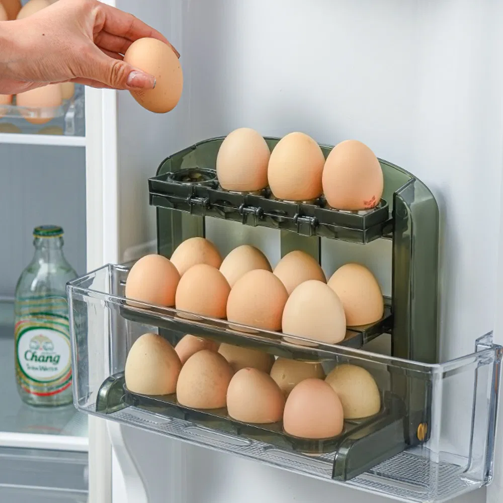 Egg Box Storage Box Side Door Kitchen Organizer Mi18993