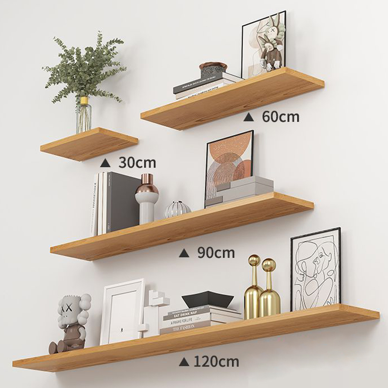 The New Solid Wood Wall on The Wall Hanging TV Decoration Shelf a Word Partition Floating Shelves Wall Mounted
