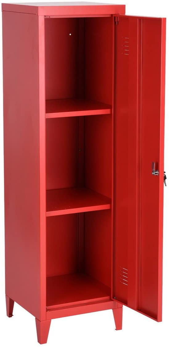 Office File Storage Metal Cabinet 3 Door 3-in-1 Cupboard Locker Organizer Console Stand