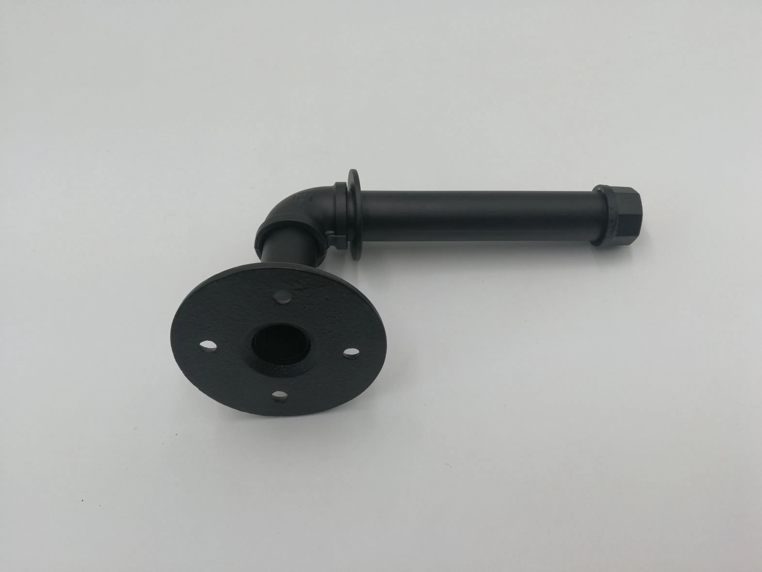 Industrial Style Wall Mounted Bathroom Black Steel Single Robe Hook