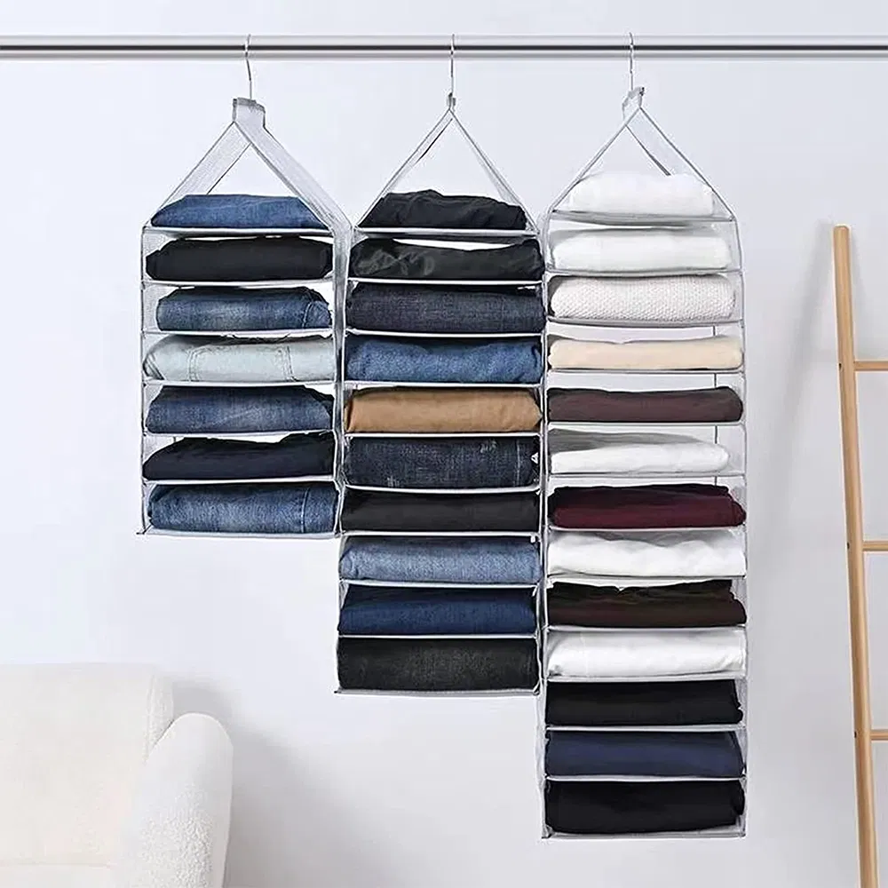 Customized Hanging Closet Organizer Wardrobe Clothes Organizer Dividers