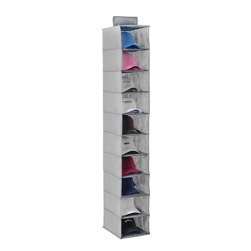 10-Layer Non-Woven Hanging Organizer for Closet Door