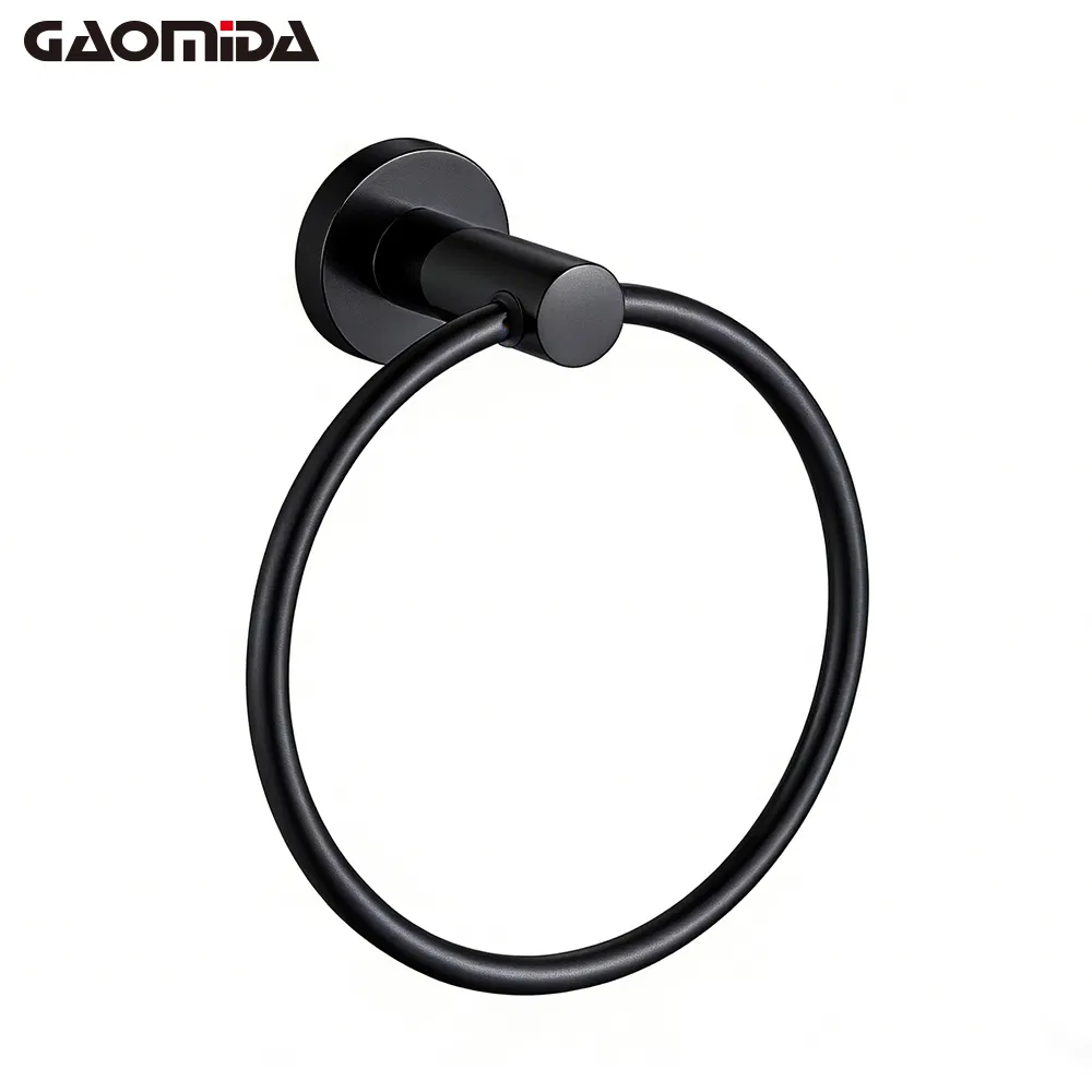 Black Stainless Steel Bathroom Hook Wall Mounted Towel Holder Premium Sanitary Fitting